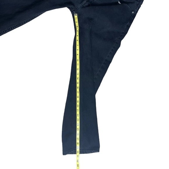 Levi’s Black 505 Jeans 38x32 Denim Regular Fit Straight - Picture 8 of 12